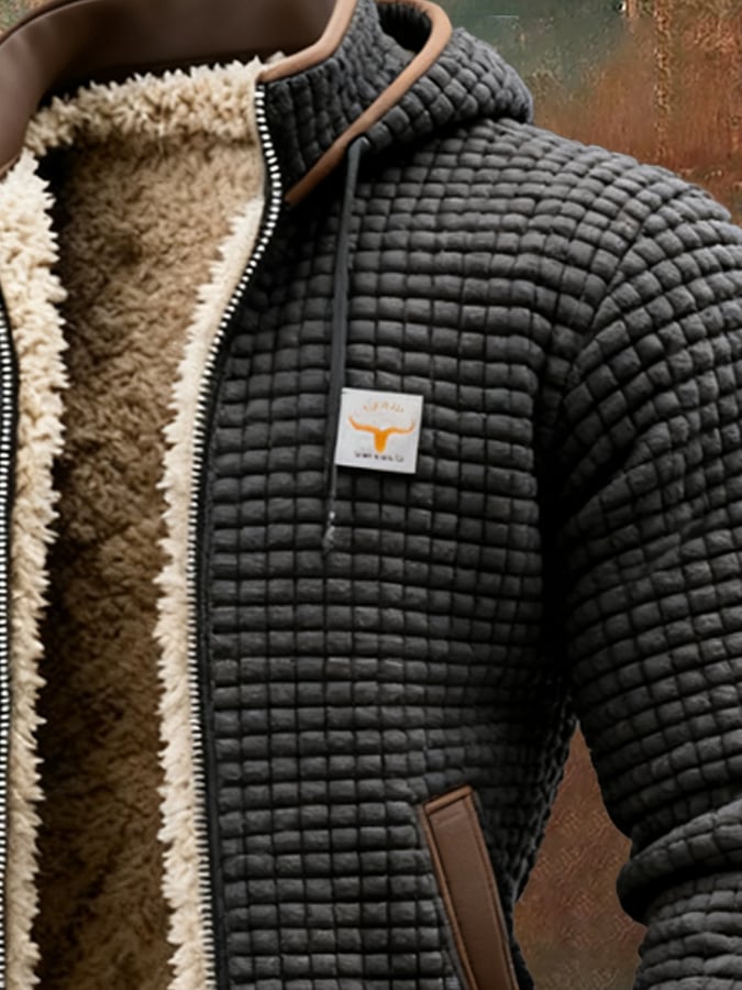 Veste d'hiver doublée en polaire