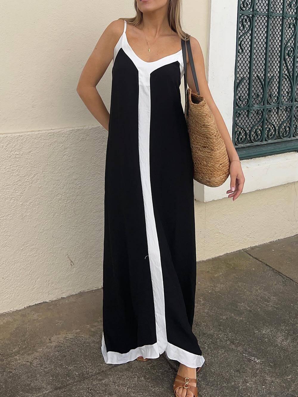 Silvana | Robe midi color-block