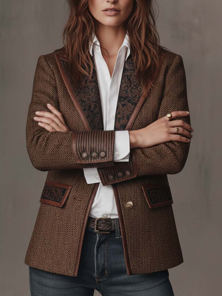 Consuelo - Blazer mit Fischgrät-Panels