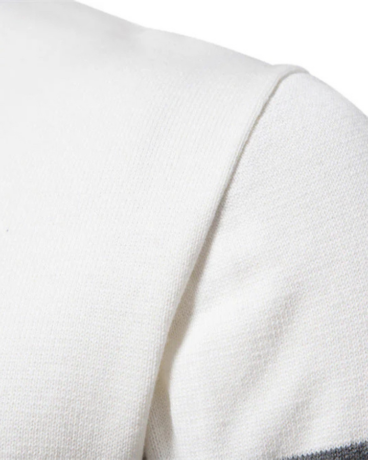 Pull-over zippé à motifs en coton Frederico