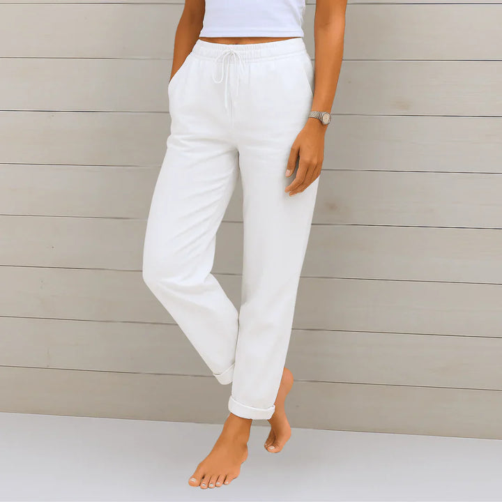 Anna I Pantalon léger en lin
