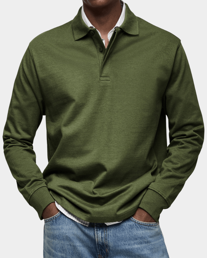 Hans | Comoda polo a maniche lunghe per la primavera (1+1 GRATIS)