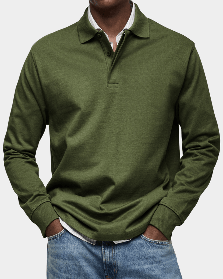 Hans | Comoda polo a maniche lunghe per la primavera (1+1 GRATIS)