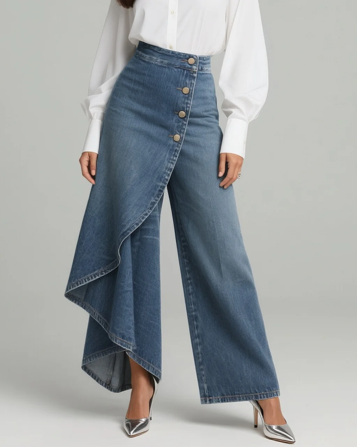 Pantalon portefeuille en jean Hannah I