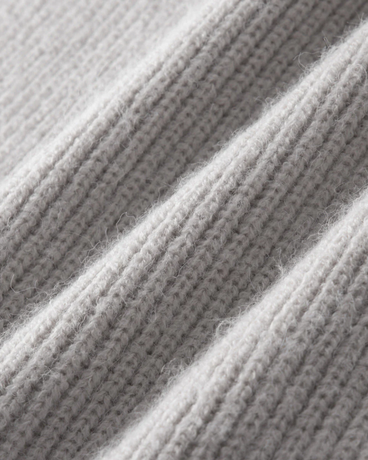 Vier Jahreszeiten Merinowolle Strickjacke mit Reißverschluss