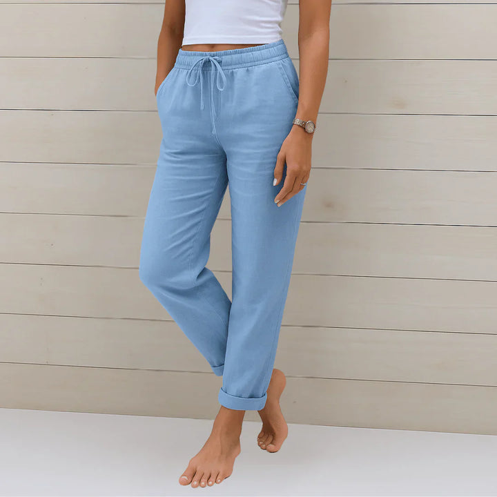 Anna I Pantalon léger en lin