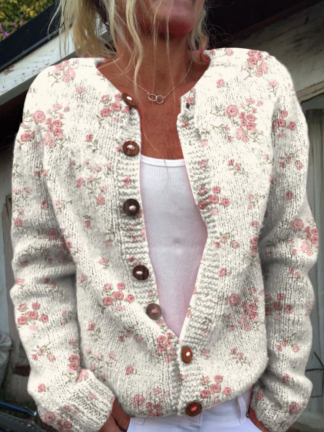 Evanthea™ | Cardigan vintage a fiori