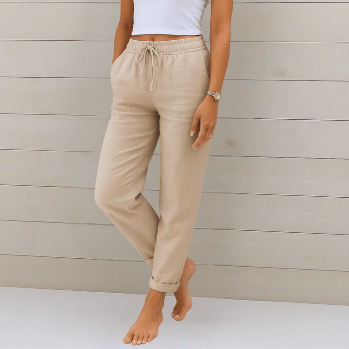 Anna I Pantalon léger en lin
