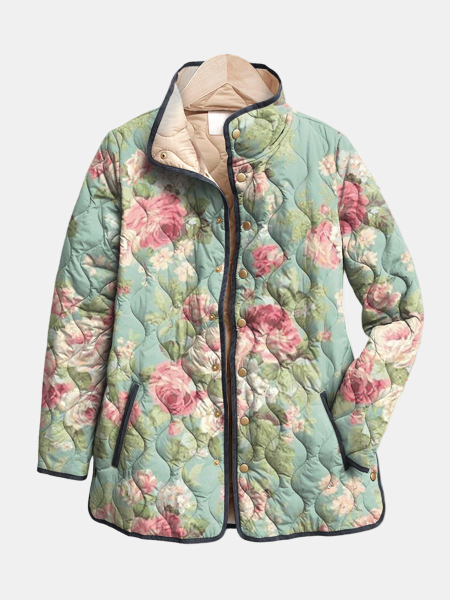 DELACROIX | Veste matelassée vieux rose clair