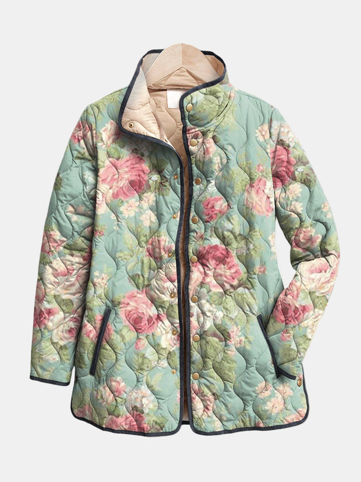 DELACROIX | Veste matelassée vieux rose clair