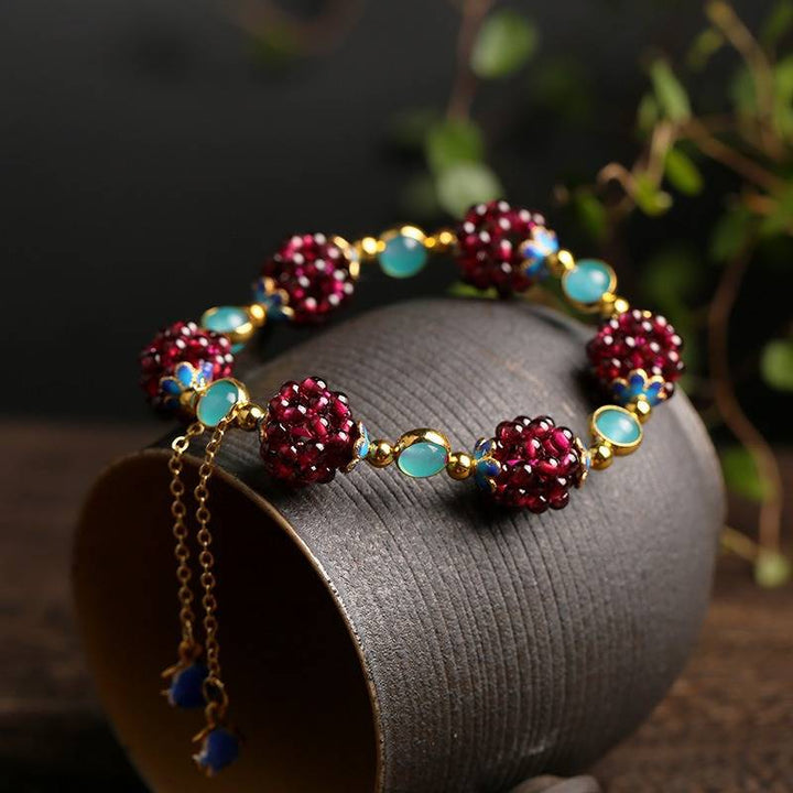 Bracciale bacche in pietre naturali