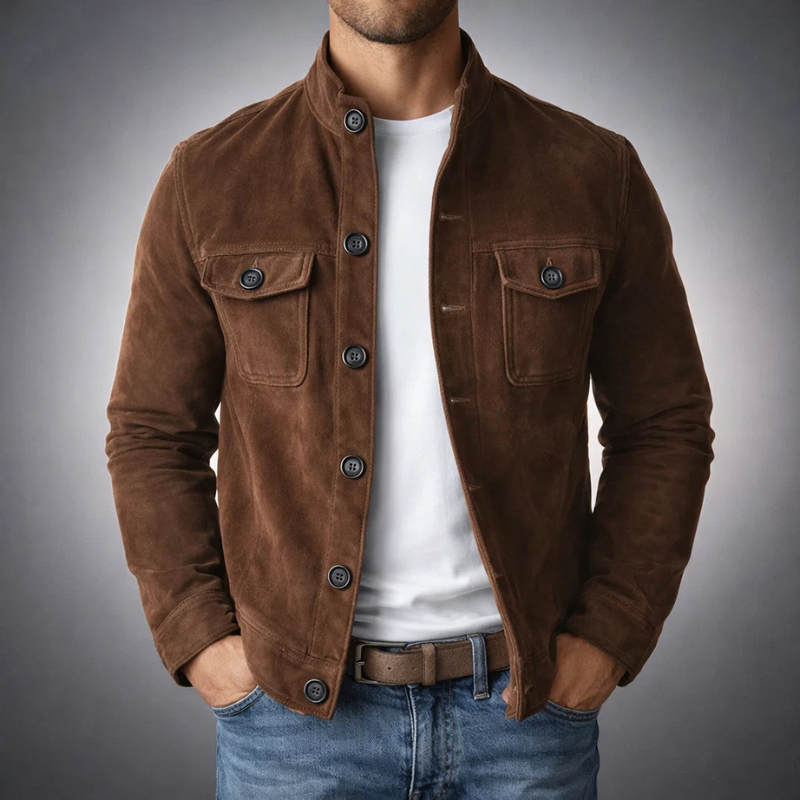 Andreas | Premium Wildleder-Bomberjacke