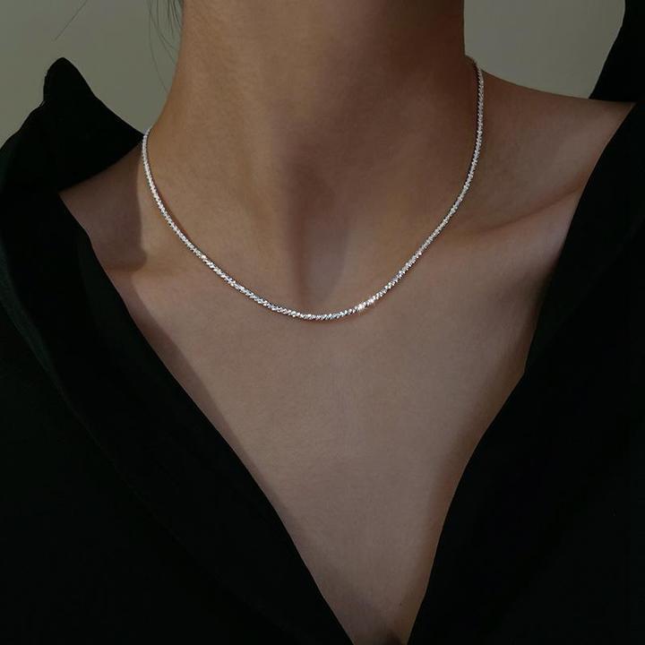 Parure collier étoile en argent