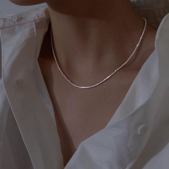 Parure collier étoile en argent