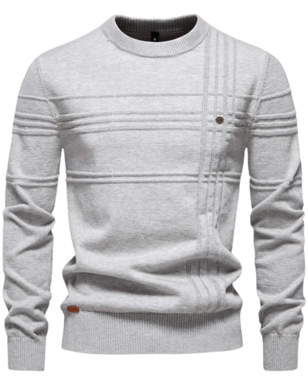 Herrenpullover mit Karomuster