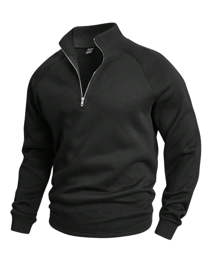 Maglione premium con mezza zip