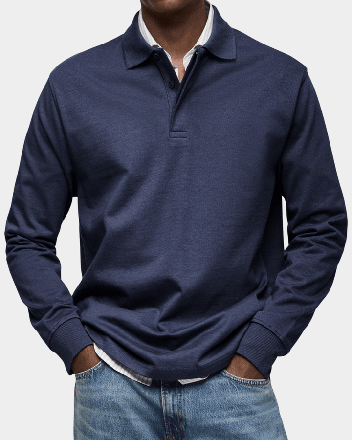 Hans | Comoda polo a maniche lunghe per la primavera (1+1 GRATIS)