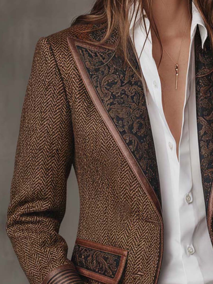 Consuelo - Blazer mit Fischgrät-Panels