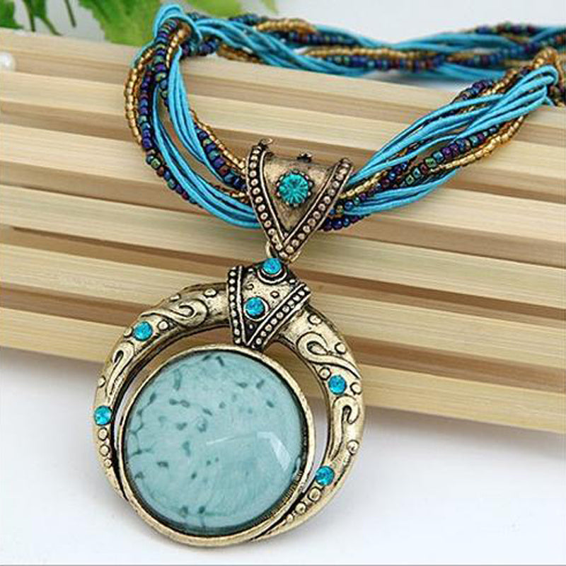Collana boho con pendente