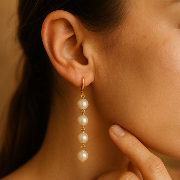 Shell | Boucles d'oreilles avec perle