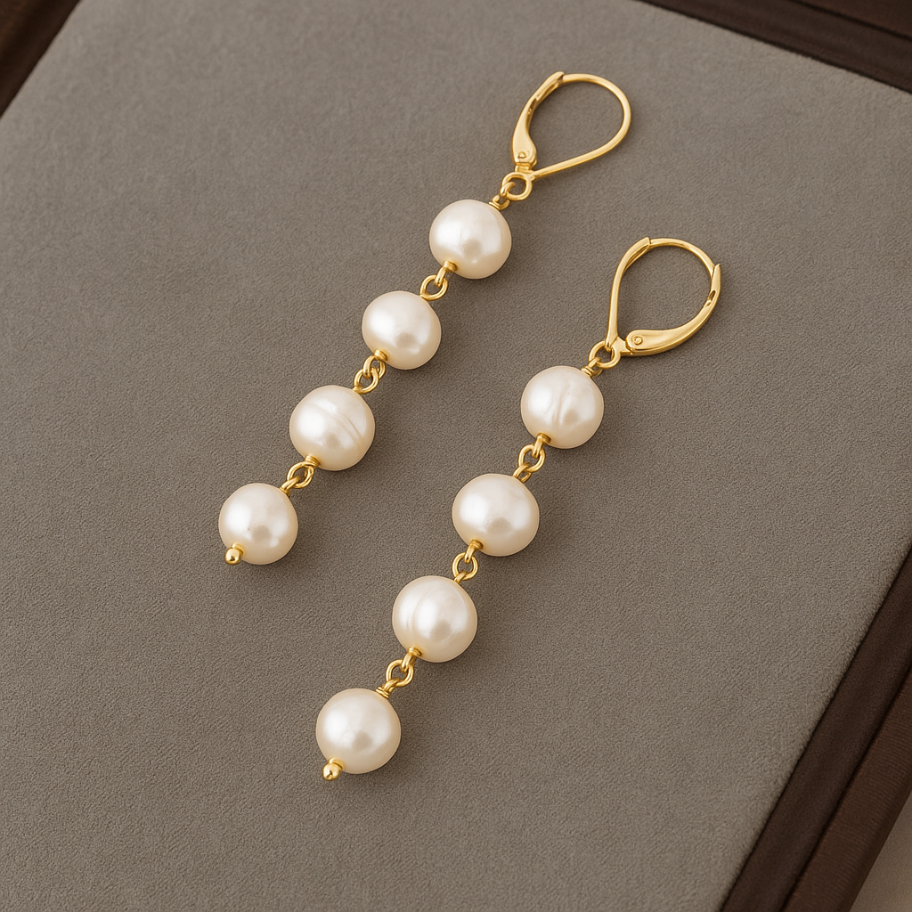 Shell | Boucles d'oreilles avec perle
