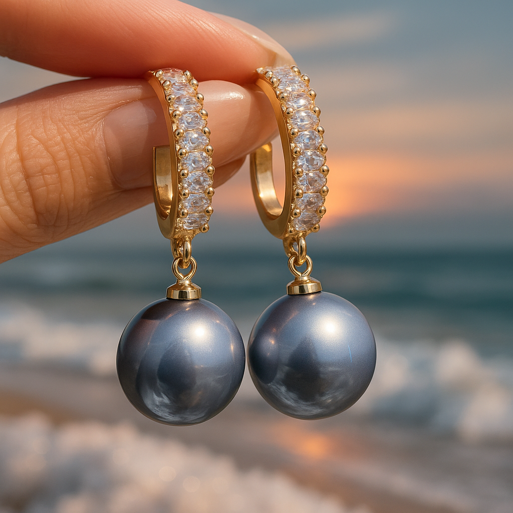 Moana | Boucles d'oreilles avec perles naturelles
