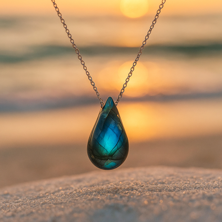 Lagoon | Collana in labradorite
