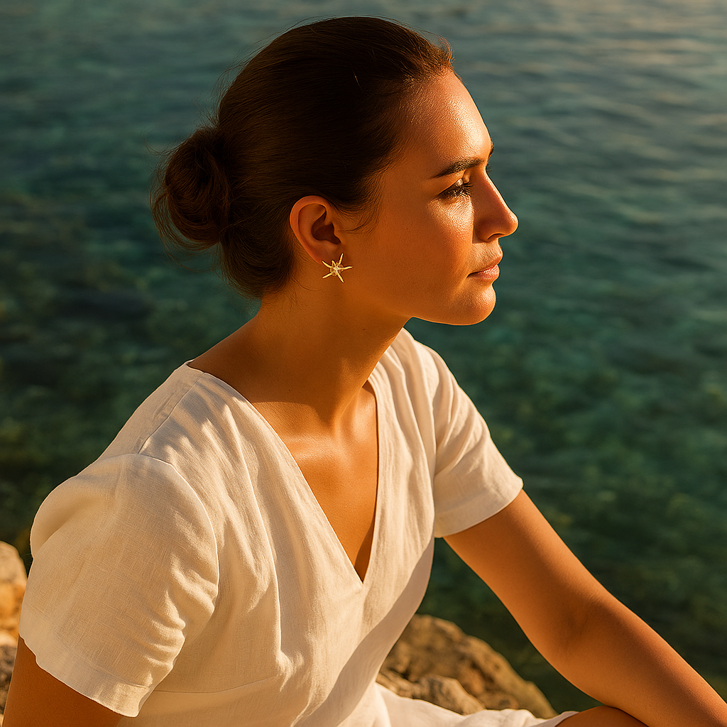 Arabelle | Boucles d'oreilles étoile de mer