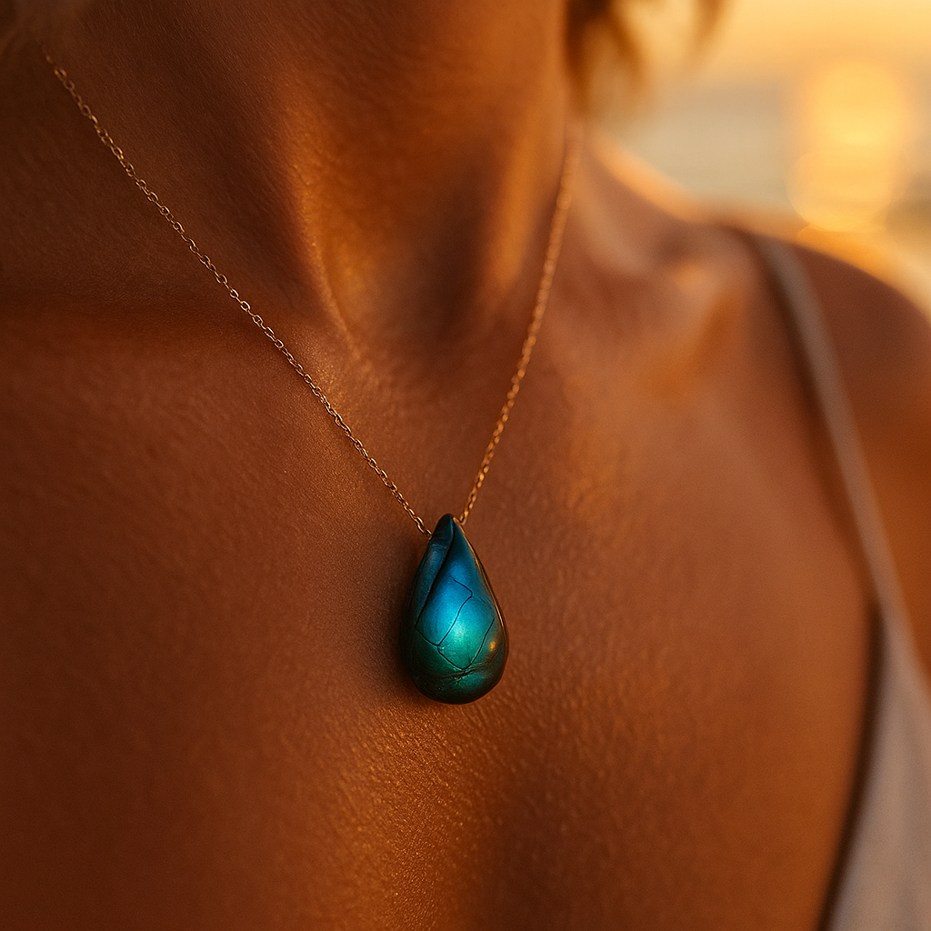 Lagoon | Collana in labradorite