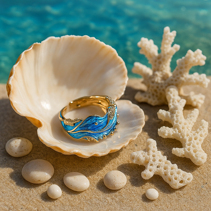 Ondine | Bague vague antique
