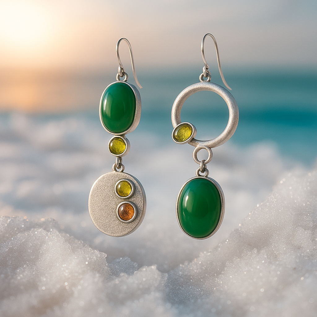 Sabrina | Boucles d'oreilles pendantes argentées