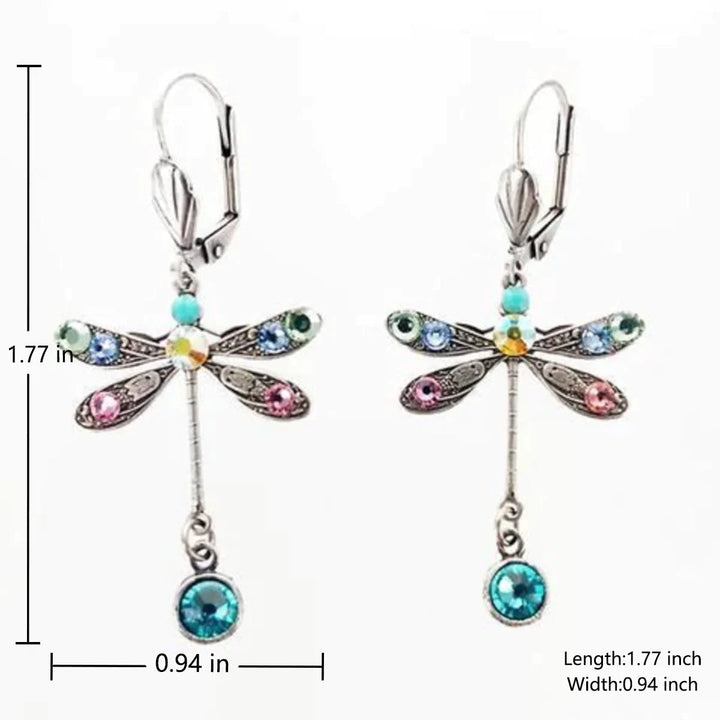 Boucles d'oreilles élégantes en forme de libellule
