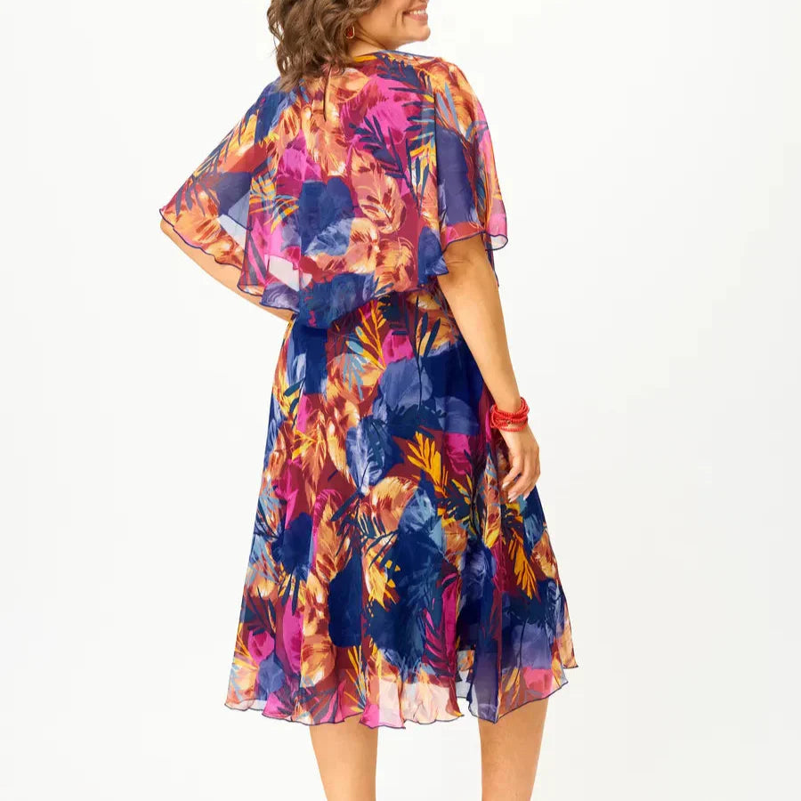 Yvonne - Elegante abito midi in stile kimono