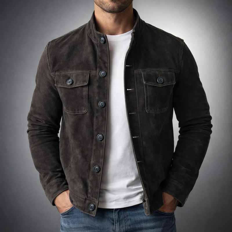 Andreas | Premium Wildleder-Bomberjacke