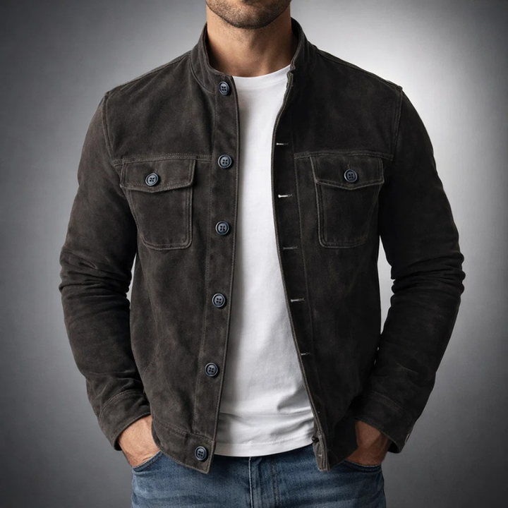 Andreas | Premium Wildleder-Bomberjacke
