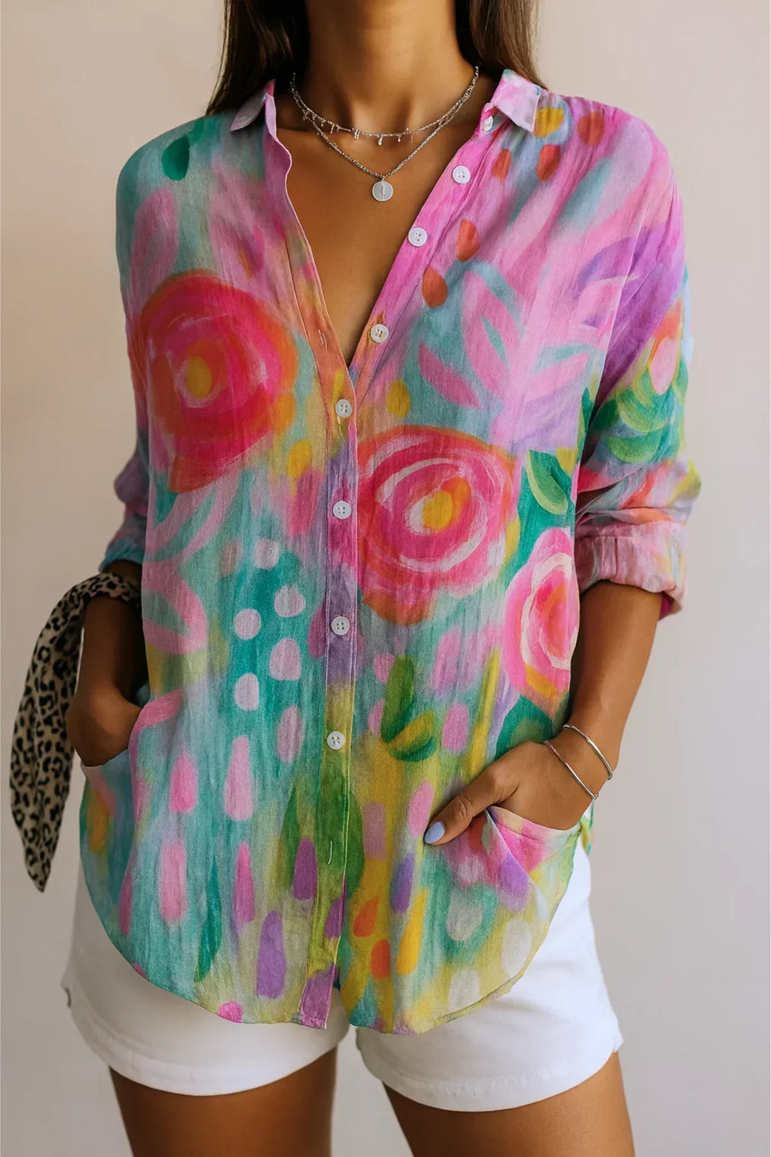Astra | Blouse imprimée colorée