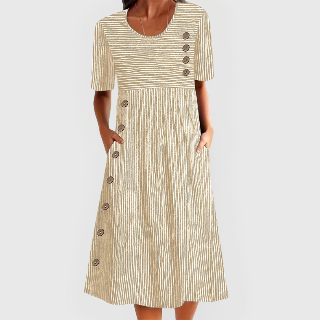 Robe midi rayée Wanda™