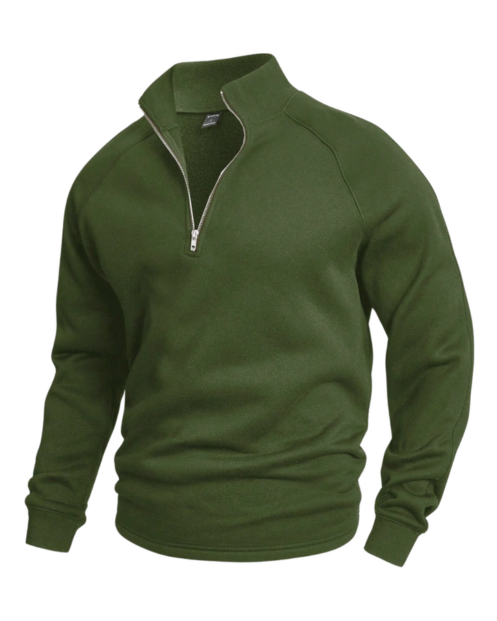 Maglione premium con mezza zip