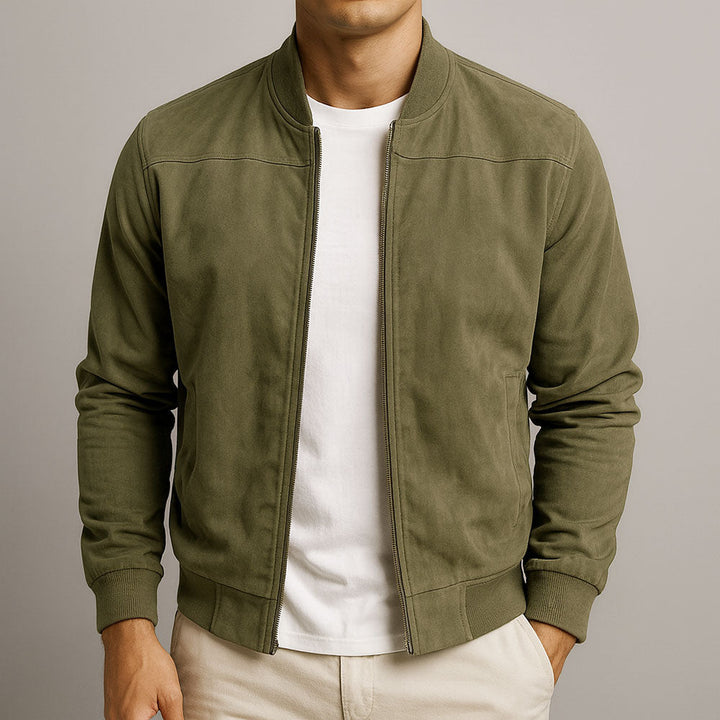 Giacca bomber Adrian I in camoscio premium