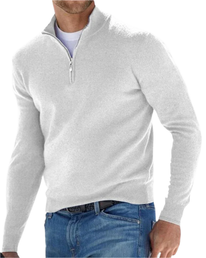 Elegante maglione con zip