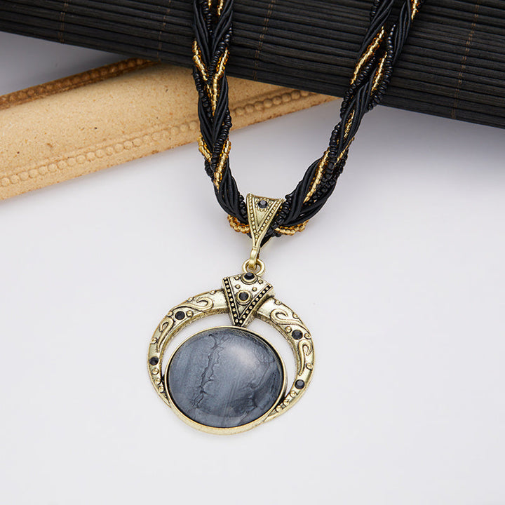 Collana boho con pendente