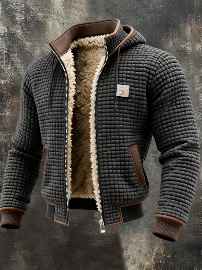 Veste d'hiver doublée en polaire