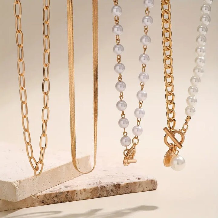 Ensemble de couches de perles modernes