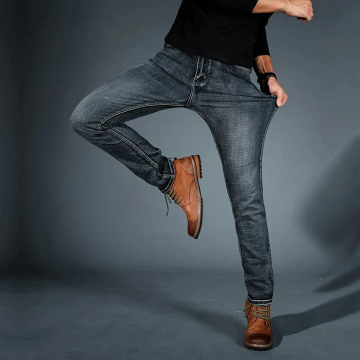 Jeans slim fit da uomo di alta qualità, elasticizzate in quattro direzioni
