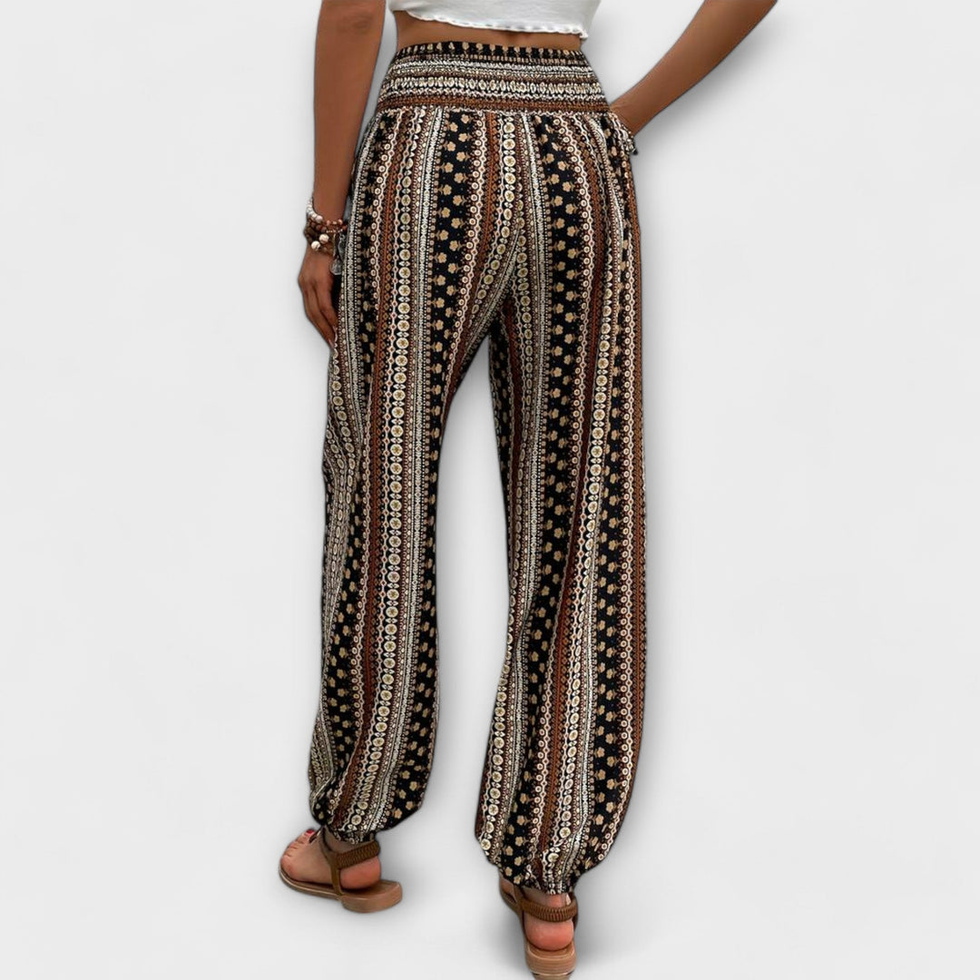 Scarlett - Pantalon à motif ethnique graphique
