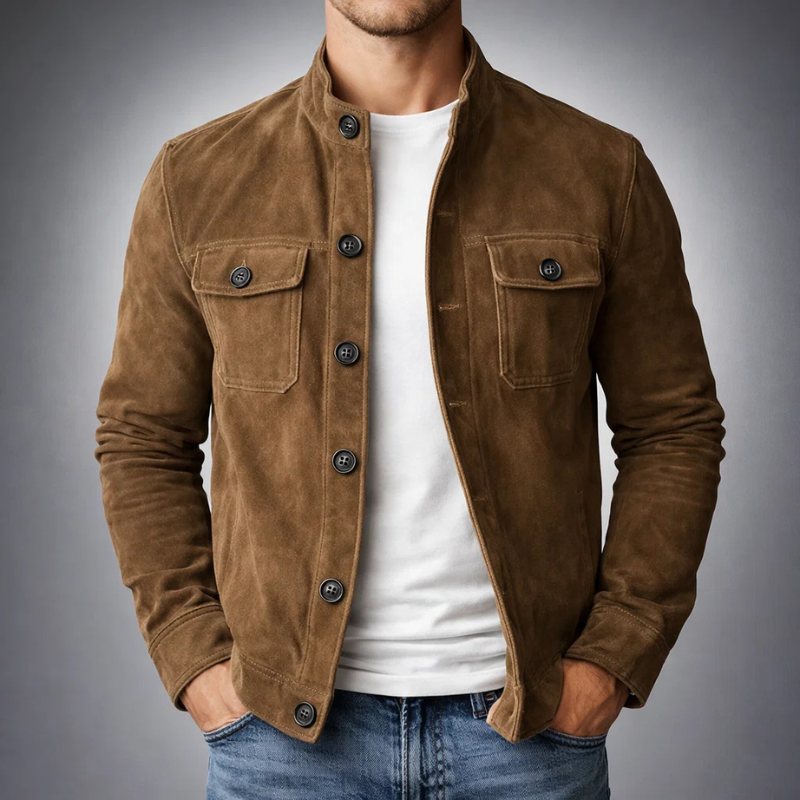 Andreas | Premium Wildleder-Bomberjacke