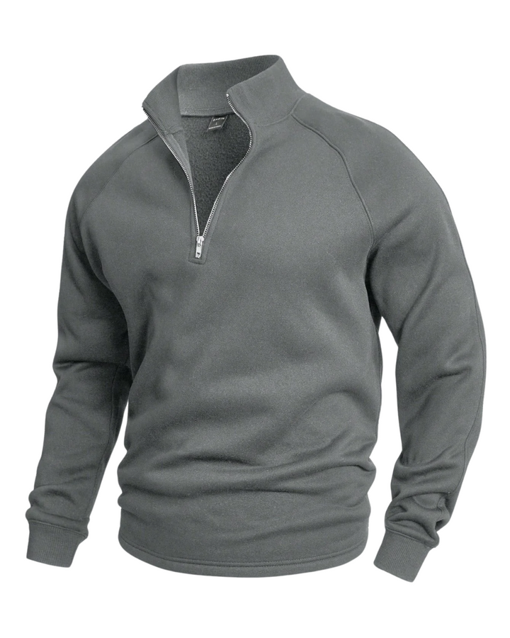Maglione premium con mezza zip