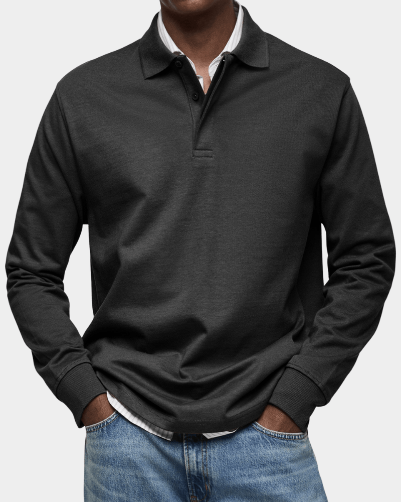 Hans | Comoda polo a maniche lunghe per la primavera (1+1 GRATIS)