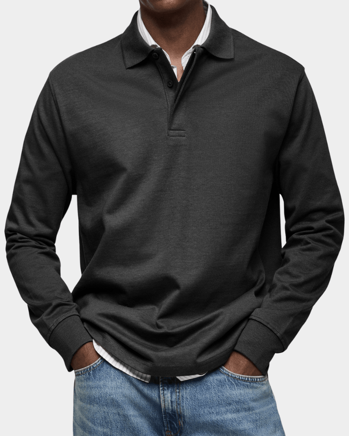 Hans | Comoda polo a maniche lunghe per la primavera (1+1 GRATIS)