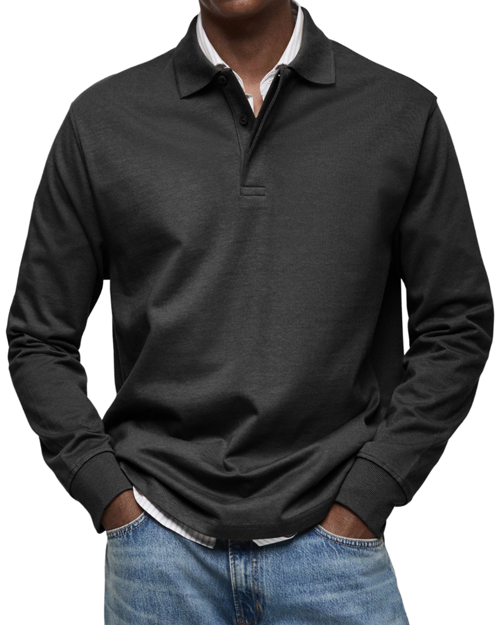 Lässiger Polo-Pullover